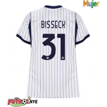 Camiseta Inter Milan Yann Bisseck #31 Visitante Equipación para mujer 2026-27 manga corta